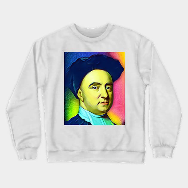 George Berkeley Colourful Portrait | George Berkeley Artwork 6 Crewneck Sweatshirt by JustLit